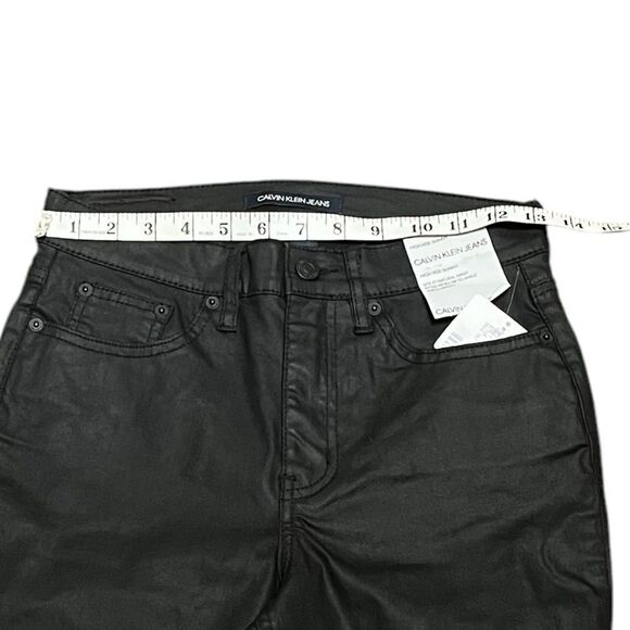 Calvin Klein Jeans Women’s High Rise Skinny Black Pants, Size 27 - Picture 8 of 10